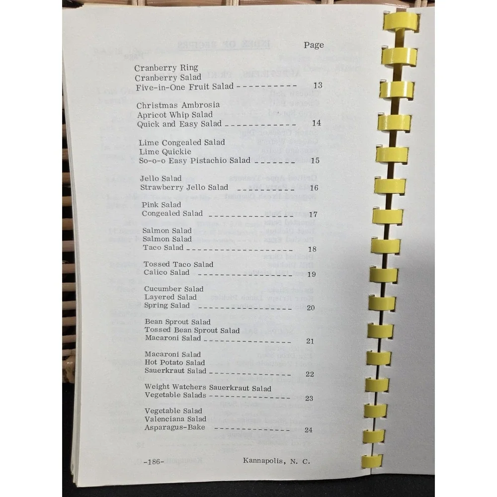 Ben Avenue Free Will Baptist Church Cookbook Kannapolis NC 1978 Missionaries - Picture 8 of 16